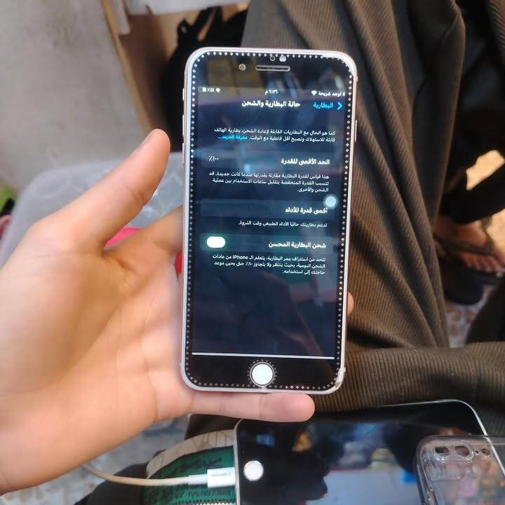 سلام عليكم موبايل ايفون 8بلص للبيع نضيف بطارياه امبدله تقره100 امبدله شاشه عل ايدي فيس ايدي شغله هم البصمه شغله هذا رقمي خبرني ***********
