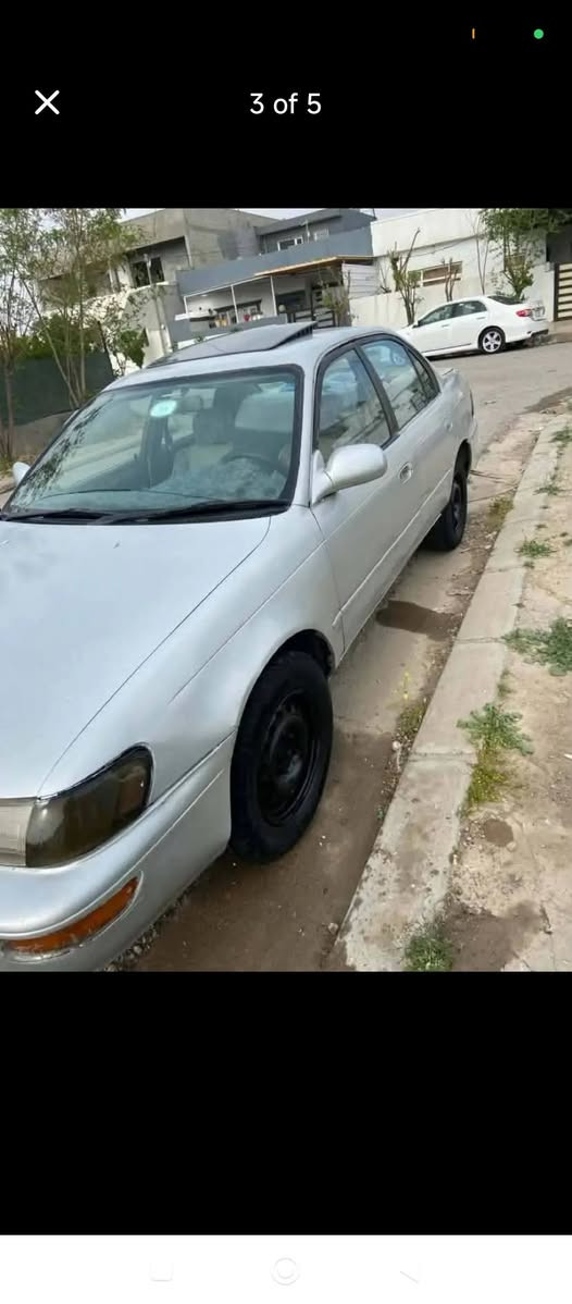 Toyota Corolla 1994
چوارجام کارەبا تەنجیل شاشەیە کارەبایات هەموو ئیش دەکات  روون و پاتری نویە تایەی خاوێنە ئارم پلاستیک هەولێر کابرێتەیە گێڕ تۆماتیک سعری ٢٥ وەرەقە شوێن هەولێر أربيل, العراق


**إذا كنت صاحب هذا الإعلان وتريد حذفه لأي سبب، رجاءا أرسل رسالة إلى الدعم الفني**
