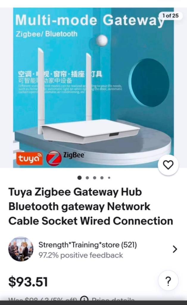 هذا الجهاز هو موزع بوابات ذكي متعدد الأنماط من Tuya (Tuya Zigbee & Bluetooth Gateway Hub).إليك أبرز تفاصيله:وظيفة مزدوجة: يعمل كبوابة (Hub) لربط وإدارة أجهزة المنزل الذكي التي تعمل ببروتوكولات Zigbee و Bluetooth.اتصال سلكي: يتيح التوصيل المباشر بالشبكة عبر كابل Ethernet (LAN) لضمان استقرار وسرعة الاتصال.تغطية واسعة: مزود بهوائيات خارجية (Antennas) لزيادة مدى التغطية والتحكم في الأجهزة البعيدة بشكل أفضل من البوابات التقليدية.التوافق: متوافق مع تطبيق Tuya Smart أو Smart Life، ويدعم التحكم الصوتي عبر المساعدات الذكية مثل Alexa و Google السعر (30 الف) جديد كرتون غير مستخدم


**إذا كنت صاحب هذا الإعلان وتريد حذفه لأي سبب، رجاءا أرسل رسالة إلى الدعم الفني**