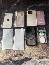 ٥ كفرات • شاشات ضد الكسر • ضهر ايفون ابيض