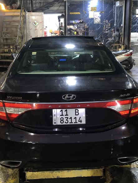 السلام عليكم اخوان عندي ازيرا خليجي فول لون كرزي بيها بس البنيد صبغ 2012 رقم بغداد دولي بسمي تحويل ثاني يوم 110$ 
***********
