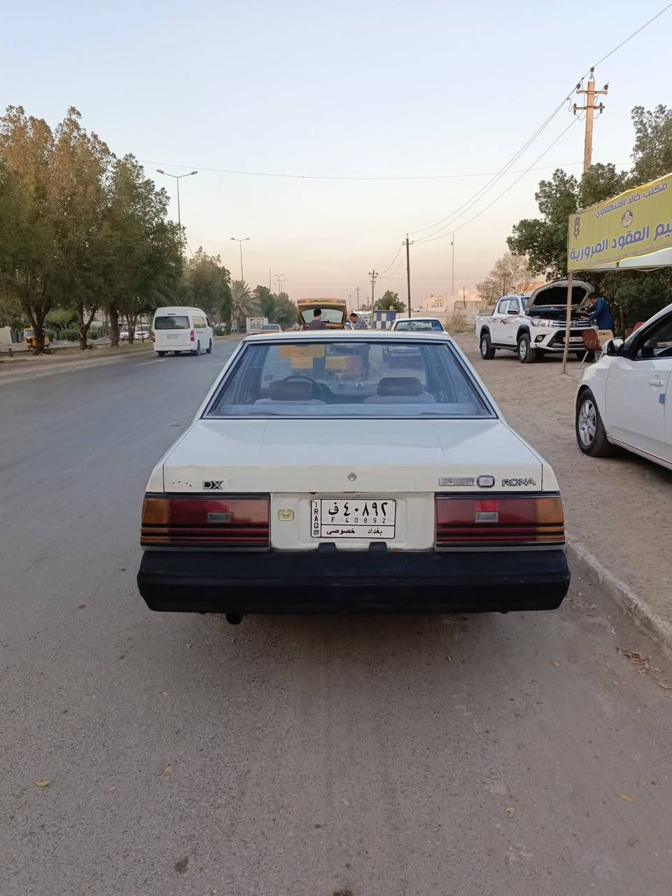 السلام عليكم للبيع كرونه دي إكس موديل 83 رقم بغداد نكليزي بسمي سنويه لغاية 31 مصبوغة حزام بدون دواخل مكان السيارة بغداد السعر 40 مبايل ***********
