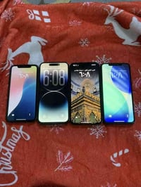 أجهزه عدد 4 14برو ماكس  256بطاريه89  الون الاسود شرق أوسط ماستر  قكله ...