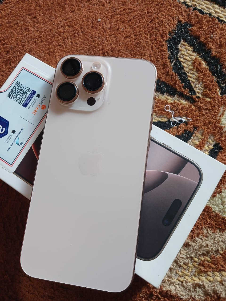 للبيع أيفون 16 برو ماكس شرق اوسط جهاز كارتون مستخدم قليل كلش  مشحون ٢٤ مرا بطارية ١٠٠ ذاكره ٢٥٦


**إذا كنت صاحب هذا الإعلان وتريد حذفه لأي سبب، رجاءا أرسل رسالة إلى الدعم الفني**