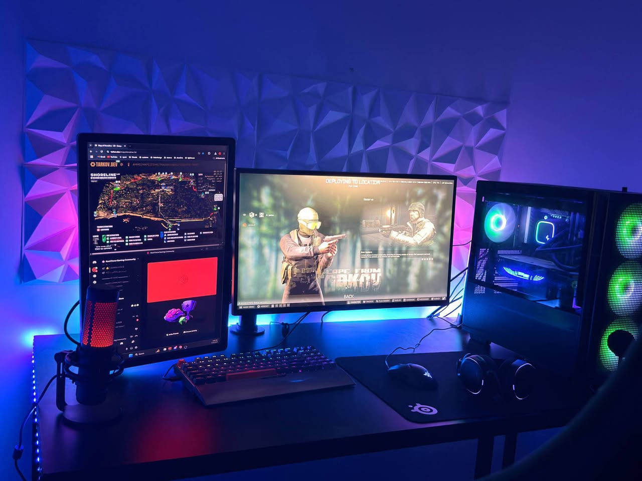 4070 super zotac 
cpu i7 13700k
mb MSI Z690-A WiFi Pro Series
ssd 2tb samsung eva plus /
ram 32gb tforce ddr4
2 monetar 240hz asus  rog strex
Montar 75hz LG 
Custom Desk DK120 White V2
Mouse ryzar viper wireless
headset stealserase
mic HyperX QuadCast
keybord 
Power supply 750 gold 80+ asus السليمانية, العراق


**إذا كنت صاحب هذا الإعلان وتريد حذفه لأي سبب، رجاءا أرسل رسالة إلى الدعم الفني**