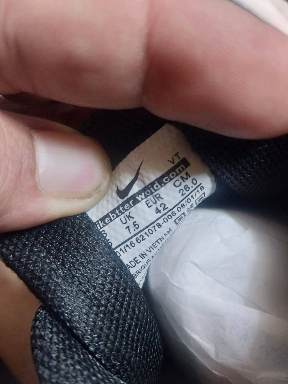 قطعه فيتنامي نايك شرط اصلي اذا مو اصليه لاتستلم الطلب ولاتدفع دينار  السعر ٢٠ الف  والتوصيل مجاني القياس ٤٢ ع اول تم ملاحضه تصفيه محل الله شاهد


**إذا كنت صاحب هذا الإعلان وتريد حذفه لأي سبب، رجاءا أرسل رسالة إلى الدعم الفني**