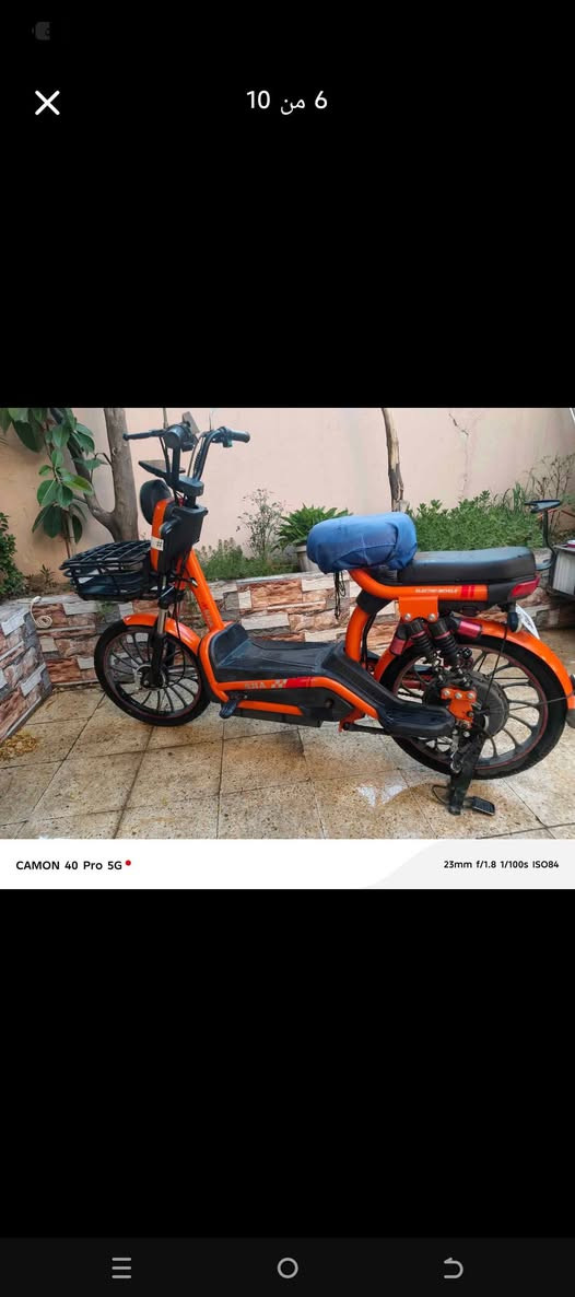 ‏دراجة شحن للبيع
‏الشركة المعروفة SHA
‏١-خمسة بطاريات شحن جديدة ام دبل
تمشيك 40 كليو متر شرط ضمان
‏٢-شاحن اصلي بالكارتون
‏٣-اربع سرعة كير 
‏٤-سرعة ٧٥ سريع
‏٥-يمشي٤٠كيلومتر
‏٦-دبل بصمة 
‏٧-دبل سويج
‏٨-دبل اشارات ورماش
‏٩-لايت امامي قوي ابيض
‏١٠-دبلات عدد اربعة
‏١١-تايرات نظيفة
‏١٢-مستعمل لمدة شهر
‏١٣-لايت خلفي احمر
‏١٤-سلة امامية اصلية
‏١٥-بطاريات وشحن ضمان
‏١٦-وقافية عدد ٢
‏١٧-ستاند وشاحن هاتف
‏١٨-هورن اصلي


**إذا كنت صاحب هذا الإعلان وتريد حذفه لأي سبب، رجاءا أرسل رسالة إلى الدعم الفني**