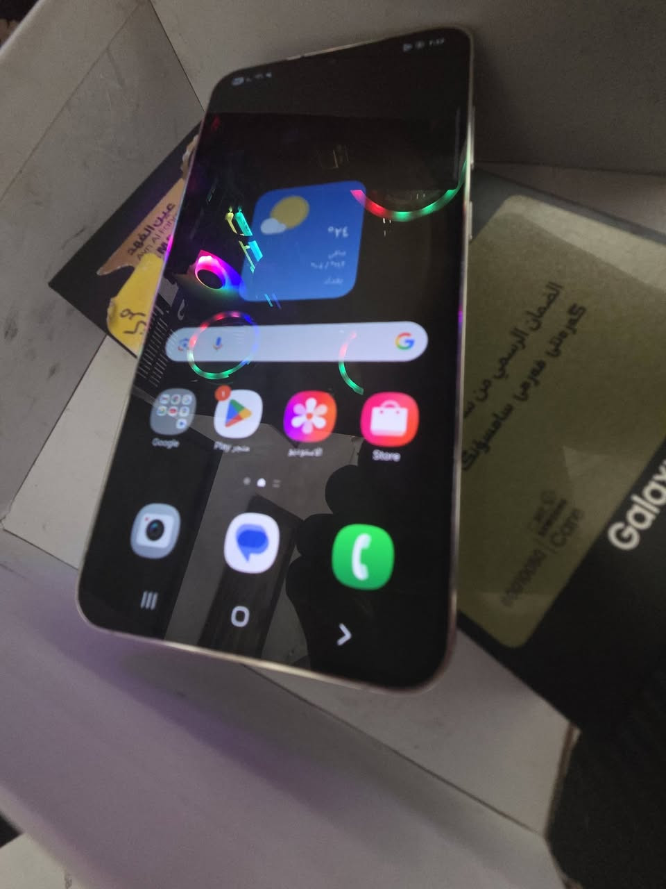 Samsung Galaxy S23+
اللون أبيض / كريمي مميز نسخة الشرق الأوسط - شركة عين الفهد

الذاكرة: 256GB

الرام: 8GB

دبل سیم کارت

نظيف جداً استخدام بيت - لوك وكالة) الجهاز حالته ممتازة ومبين بالصور


**إذا كنت صاحب هذا الإعلان وتريد حذفه لأي سبب، رجاءا أرسل رسالة إلى الدعم الفني**