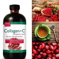 شراب كولاجين بالرمان • أمريكي أصلي • يشد البشرة