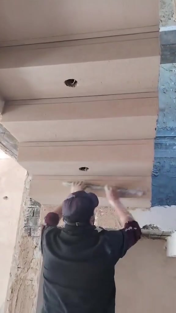 ***********لبخ متغرغ شغل درجه اول جص وسمنت وبورك
