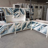 كاونتر ٢م • أرضي ملحق • سنك مرمر ١م٢٠