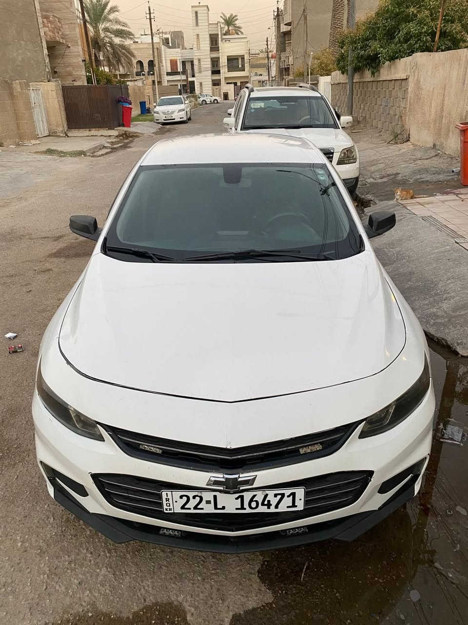 سلام عليكم 
ماليبو للبيع موديل 2018 رقم اربيل الجديد 
 السياره مواصفات LT المعروفه 
شاشه 
تحكم ستيرن
مثبت سرعه
دخول ذكي
اربع بصمات
لايت زنون اصلي
السياره جاهزه من كلشي

حداديه ممتازه
تايرات جديد
فيت بم جديد
تبريد ثلج 
السياره كامله 
ماشيه 150 الف 
حادثه // مثل ما موضح في الصور مع السونار  
السعر ١٠٤ ورقه وبيها مجال بسيط
رقم ***********
