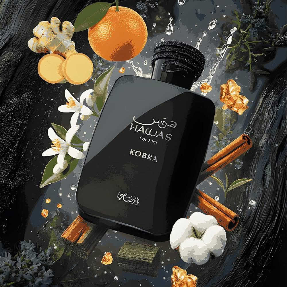 عطر هوس "كوبرا" (Hawas Kobra) هو إصدار يجمع بين الفخامة والجاذبية، ويُعد من العطور التي تعكس القوة والغموض، مستوحى من روح المغامرة والتميز.
​إليك التفاصيل الكاملة للنوتات العطرية والمميزات:
​الهرم العطري (نوتات العطر)
​يتميز العطر بتوليفة عطرية متدرجة تمنحه طابعاً فريداً:
​الافتتاحية (النوتات العليا): تبدأ برائحة منعشة وفواحة من الحمضيات الممزوجة بلمسة من التفاح الأخضر، مما يعطي إحساساً فورياً بالحيوية والطاقة.
​القلب (النوتات الوسطى): ينتقل العطر إلى قلب دافئ يحتوي على التوابل الناعمة مثل الهيل والقرفة، مع لمسات خفيفة من الأزهار التي توازن حدة التوابل.
​القاعدة (النوتات الأساسية): تستقر الرائحة على قاعدة قوية ومستدامة من خشب الصندل، العنبر، والمسك، مما يمنح العطر ثباتاً عالياً ورائحة رجولية جذابة تدوم طويلاً.
​معلومات إضافية عن المنتج
​التركيز: Eau de Parfum (أو دي بارفيوم)، مما يضمن ثباتاً ممتازاً وفوحاناً ملحوظاً.
​الحجم: 100 مل (3.38 أونصة سائلة).
​التصميم: يأتي في زجاجة سوداء أنيقة توحي بالفخامة، مع غطاء معدني وتفاصيل مستوحاة من جلد الأفعى (الكوبرا) لتعزيز مفهوم القوة والسيطرة.
​الاستخدام: مثالي للمناسبات الرسمية والمسائية، كما يمكن استخدامه يومياً لمن يفضلون الروائح القوية والمميزة.
​لماذا يُنصح به؟
​يعتبر خياراً رائعاً لمن يبحث عن عطر يجمع بين الانتعاش في البداية والعمق الخشبي في النهاية، وهو مصمم ليدوم طويلاً على الملابس والجلد، مما يجعله استثماراً جيداً لمجموعتك العطرية.

متوفر الان لدى سامي للعطور ومواد التجميل 
____________________________

العنوان:🔻العراق الموصل حي الكرامة🔻

‏‎يوجد لدينا توصيل لكافة أنحاء العراق🚚

‏‎للطلب او الاستفسار (واتساب ) 👇

❇️☎️0️⃣7️⃣7️⃣0️⃣7️⃣4️⃣4️⃣9️⃣2️⃣5️⃣8️⃣

☎️0️⃣7️⃣5️⃣0️⃣3️⃣3️⃣2️⃣5️⃣9️⃣8️⃣8️⃣

او مراسلتنا على بريد الصفحة الان📥

‏‎🔱 تسعدنا زيارتكم 🔱

‏‎سامي للعطور ومواد التجميل 😘
وجهتكم الاولى لعالم العطور والتجميل❤️
الحجز مفتوح والاستلام خلال يومين فقط↪️

عنوان الكوزمتك على خرائط كوكل👇📍🗺️

https://maps.app.goo.gl/jk3FJXKeUUixF3oT8

 رابط الإنستغرام 👇

https://www.instagram.com/sami_perfumes0

رابط التيك توك 👇

https://www.tiktok.com/@samiperfumesandcosmetics


**إذا كنت صاحب هذا الإعلان وتريد حذفه لأي سبب، رجاءا أرسل رسالة إلى الدعم الفني**
