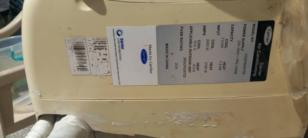 للبيع مكيف كاريير 2 طن حار/بارد

المكيف شغال وتبريده ممتاز، نظيف ومرتب ومعه الريموت. جاهز للنقل.

السعر 350 ألف دينار قابل للتفاوض بالمعقول.

المكان: الموصل

للاستفسار مراسلة خاص.


**إذا كنت صاحب هذا الإعلان وتريد حذفه لأي سبب، رجاءا أرسل رسالة إلى الدعم الفني**