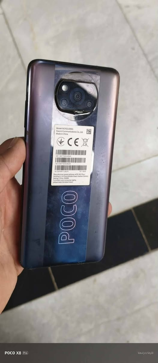 جهاز poco x3 pro  مبدل شاشه فقط جهاز مرتب 128 كيكا 
***********
