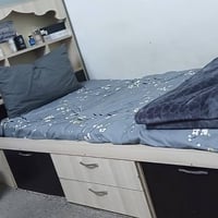 سرير • سرير نوم • سرير تخزين • سرير بمخزن • اثاث منزلي • ديكور منزلي •...