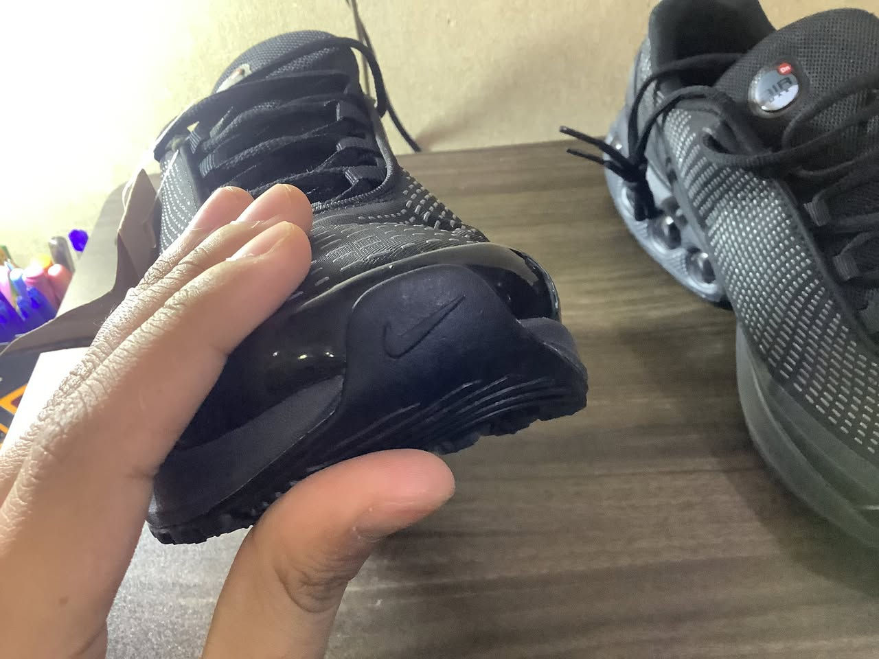 حذاء نايك اير ماكس قياس 45 يلبس 44 اصلي جديد سعر 40 وية توصيل و
لابجين بومة محبب مال تارتان قياس 44 يلبس 45  اصلي سعره 35 وية توصيل 
حذاء نايك جوردن فور  قياس 44 طول قدم 28 اصلي سعر 45 وية توصيل  مكاني ديالى بعقوبة عندي توصيل إذا ما تقدر تراسلني دزلي طلب صداقة و أراسلك ملاحظة : حذاء اصلي مو كوبي


**إذا كنت صاحب هذا الإعلان وتريد حذفه لأي سبب، رجاءا أرسل رسالة إلى الدعم الفني**