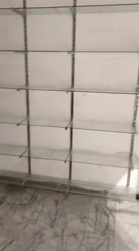 رفوف زجاج • مستعمل • الدورة تقاطع المصافي