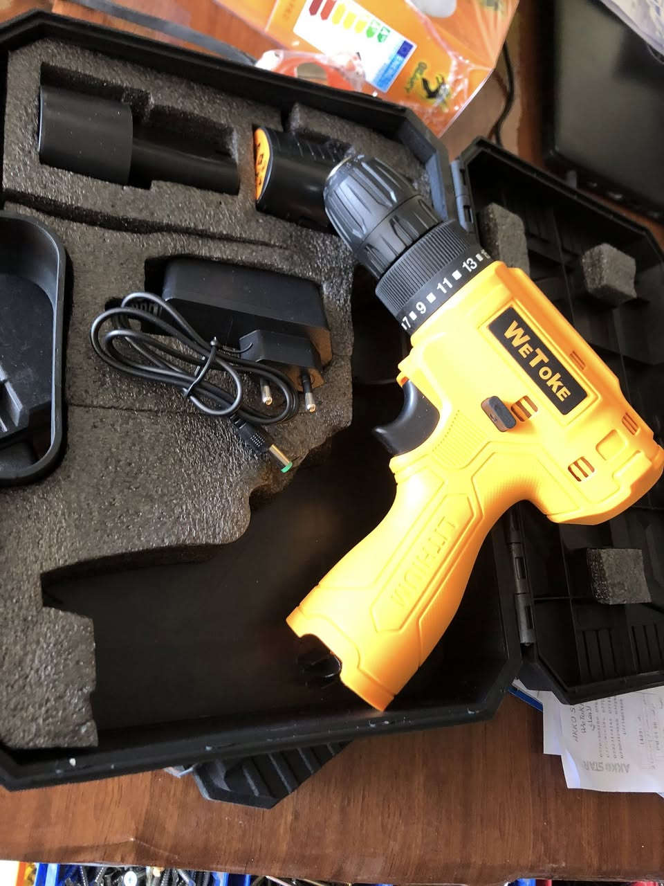 🎉 يتوفر لدينا 🎉
1-دريل شحن لقم WETOKE.(٤٣الف)
 2-دريل شحن مفك WETOKE. (٢٠الف)

📍وخصم خاص لاصحاب المحلات 

عروض جملة وبسعر مناسب ومدعوم 🎉
المقدادية/ ابو خريبيش / الشارع القديم 
📞 للطلب والاستفسار: (***********)
