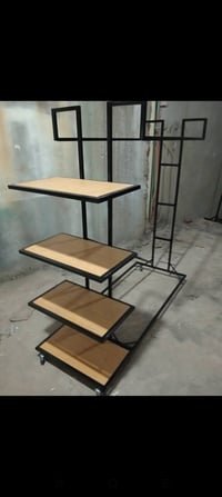 استند جزيره • ارفف خشب ١٦٠×١٦٠ • مانيكان مستورد