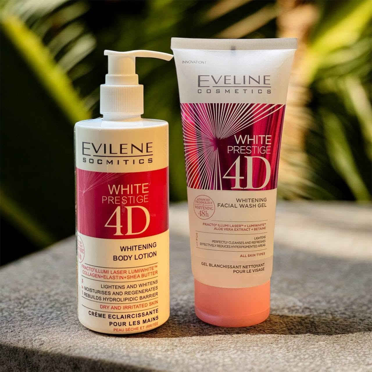 مجموعة ايفيلين البولندية 🇵🇱 Eveline Cosmetics White Prestige 4D للعناية بالبشرة.
تحتوي المجموعة على لوشن تبييض للجسم وغسول جل لتبييض الوجه. 
تستخدم تقنية Fracto Illumi Laser™ و Lumiwhite™.
صُممت لتفتيح البشرة وتقليل التصبغات. 
مناسبة للبشرة الجافة والمتهيجة (اللوشن) وجميع أنواع البشرة (الغسول). 
تبييض خلال 48 ساعة.✅
#اكسبلور_فولو #بغداد #ميكب #اربيل #مكياج #نیشان #بغداديات #مكياج_عروس #الموصل #مشاهير #مول_بغداد #مول_المنصور #كربلاء #موضه #ستايل #مكياجي #البصرة #بنات #عناية #مكياج_عيون


**إذا كنت صاحب هذا الإعلان وتريد حذفه لأي سبب، رجاءا أرسل رسالة إلى الدعم الفني**
