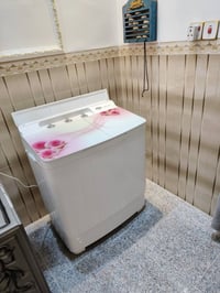 غسالة حوضين • حجم وسط • جديدة بالكارتون