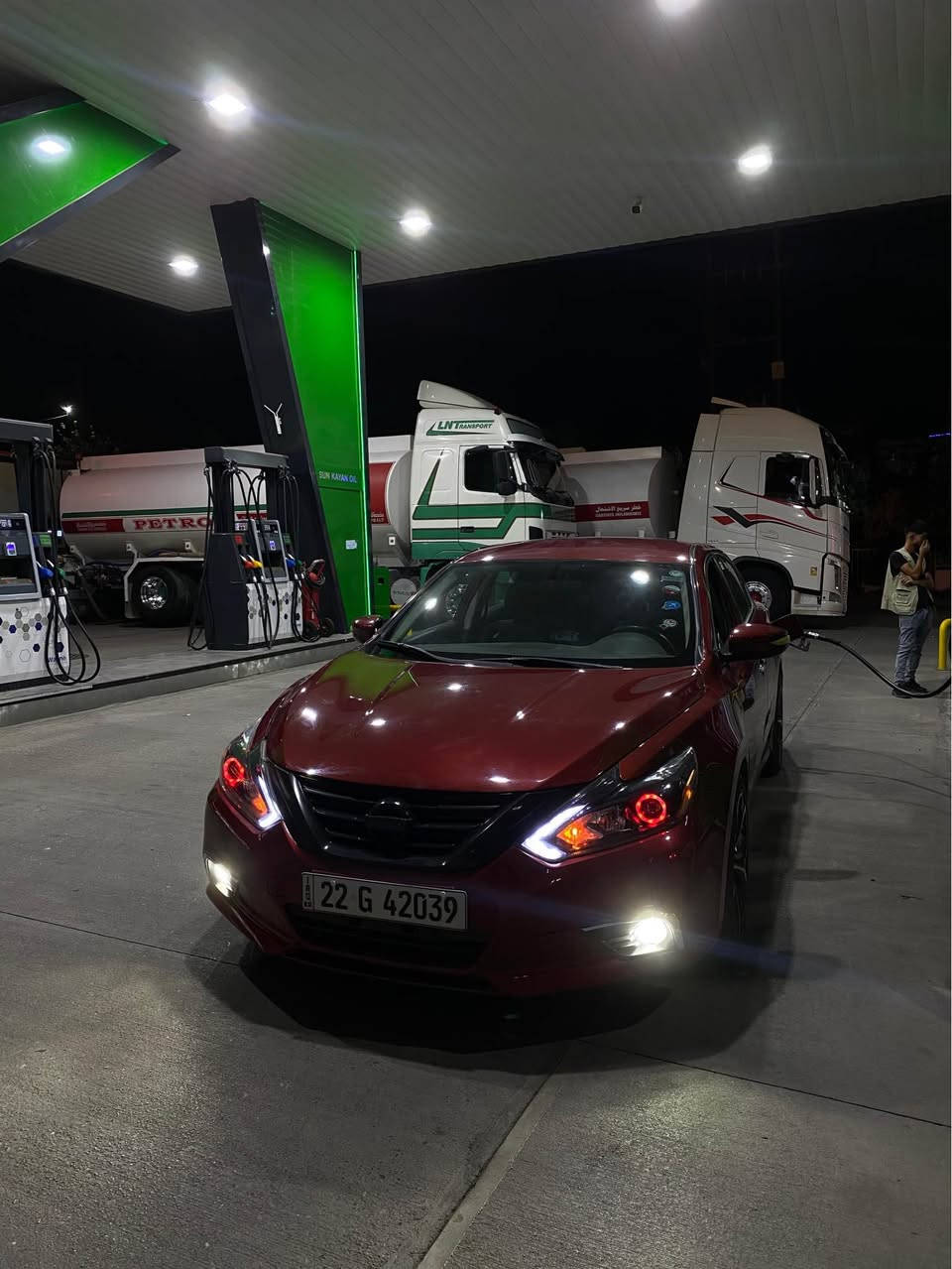 Nissan Altima 2016 SV
نیسان التیما ٢٠١٦ بە ناوی  خۆمە و سەنەوی و هەزەو رەقەم و ژێنگە و رونوو چوارتایە و هەموو شتی نوێیە گێر و مەکێنەو کارەبایاتی و هەموو شتی بەشەرت تەنها ٥ پارچەی بۆیاغە بێ داعموو لێدران ژورەوەی نەگرتوە لایتی عەدەسەی بۆ دانراوە
رقم تلفۆن
(***********) أربيل, العراق
