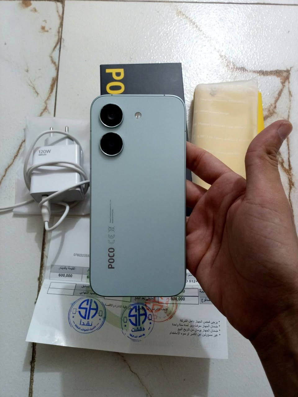 السلام عليكم
POCO X8 PRO 
ذاكرة 512 رام 12+12 لون مميز
جهاز جديد بطارية 100 وصل شراء موجود
استخدام اسبوع تقريباً
عدد دورات 19
جهاز معروف ومميز وقوي جداً وحجمة كلش حلو
كامل الملحقات مع حافظة وشاحن وكرتون وكل شيء 
وصل شراء كبال عينكم بالصور ماخذة ب600 الف
اريدة مراوس شعندك نزلي اخي 
هذا رقمي واتساب *********** 
او على الخاص فيس حياكم الله
