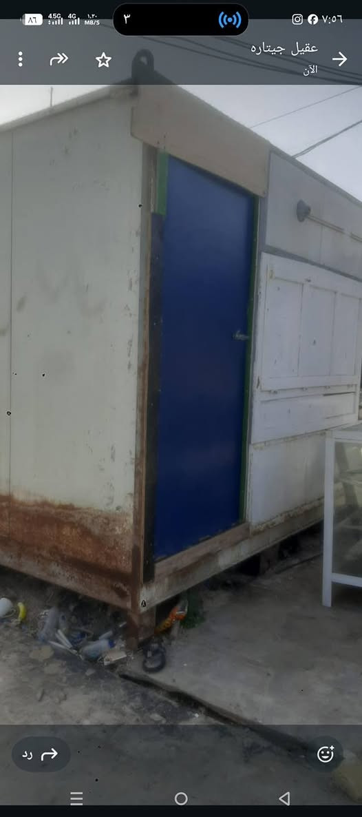 كرفان ٢*3 مابي سقف  مكاني بالنجف حي الجامعه السعر الخاص أو اتصل ***********
