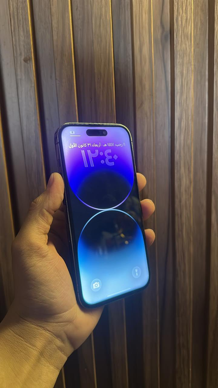 14 برو الصغير
ذاكره 128 مبدل شاشه وبطاريه اصلي تقره 100 
سعر 475 حي اور ***********
