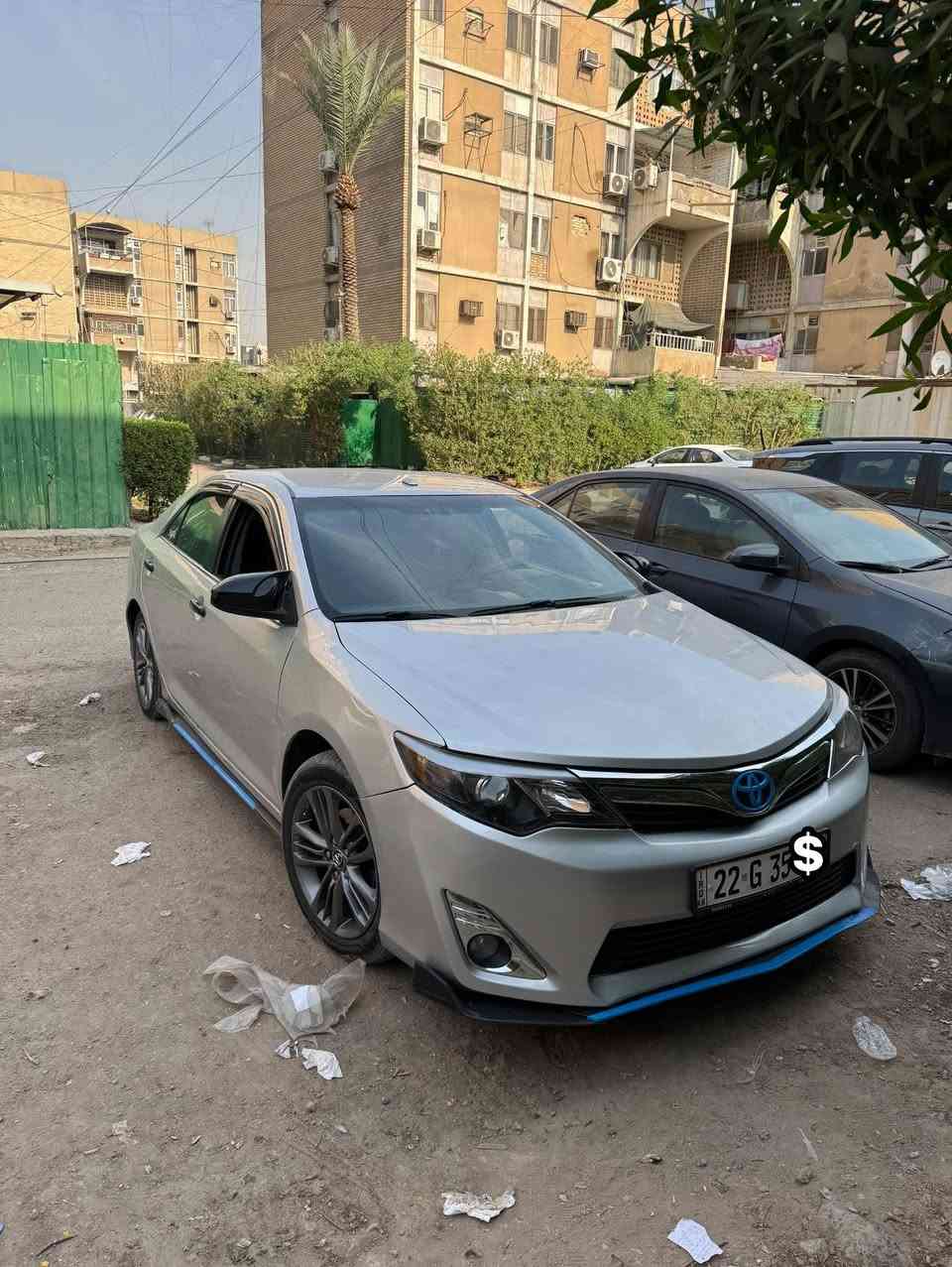 كامري 2015 للبيع وارد خليجي لون سلفر رقم اربيل تحويل مباشر بيها اماكن صبغ سياره نضيفه صدر جديد تايرات جدد سعر سيارة 135$ وبيها مجال رقم ***********
