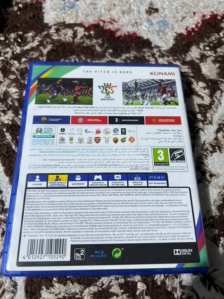 قرص pes 2021 نظيف للبيع
السعر 75 الف 

للاستفسار *********** متواجد واتساب مكاني بغداد
