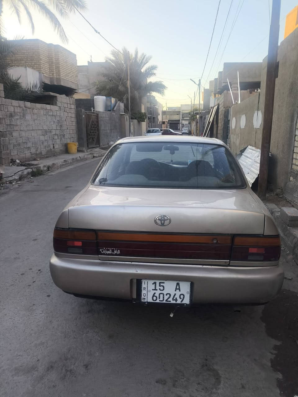 السلام عليكم كورلا موديل 92 للبيع سياره صبغ عام بيها ضربتين عندي صارت بسبب ماطور مثل ماموضح بالصور
تبريد شغال سياره يحتاجلها صدر وشكم شغله بسيطة وتصير جاهزه  على حسب الأصول  السعر المطلوب 45 وبيها مجال بسيط عنوان الحبانيه / السيسي وأكثر المرات متواجد بالفلوجة 
للاتصال / ‏‪0788 654 0195‬‏
