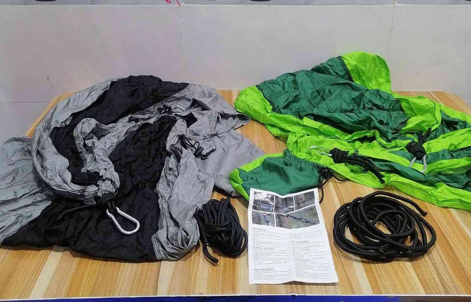 سعر القطعتين ب 20 الف 🌴🏕️
أرجوحة تخييم محمولة مزدوجة من Nordmiex. 
النوع: أرجوحة مزدوجة محمولة للتخييم والاستخدام الداخلي والخارجي.
المادة: مصنوعة من نايلون 210T فائق النعومة وجيد التهوية.
الوزن المدعوم: يمكن أن تحمل ما يصل إلى  (حوالي 275 كيلو).
الميزات: تتضمن أحزمة شجرة وكارابينات مطورة لسهولة الإعداد.
الحجم: حجم مزدوج كبير يبلغ 210*300 سم.


**إذا كنت صاحب هذا الإعلان وتريد حذفه لأي سبب، رجاءا أرسل رسالة إلى الدعم الفني**