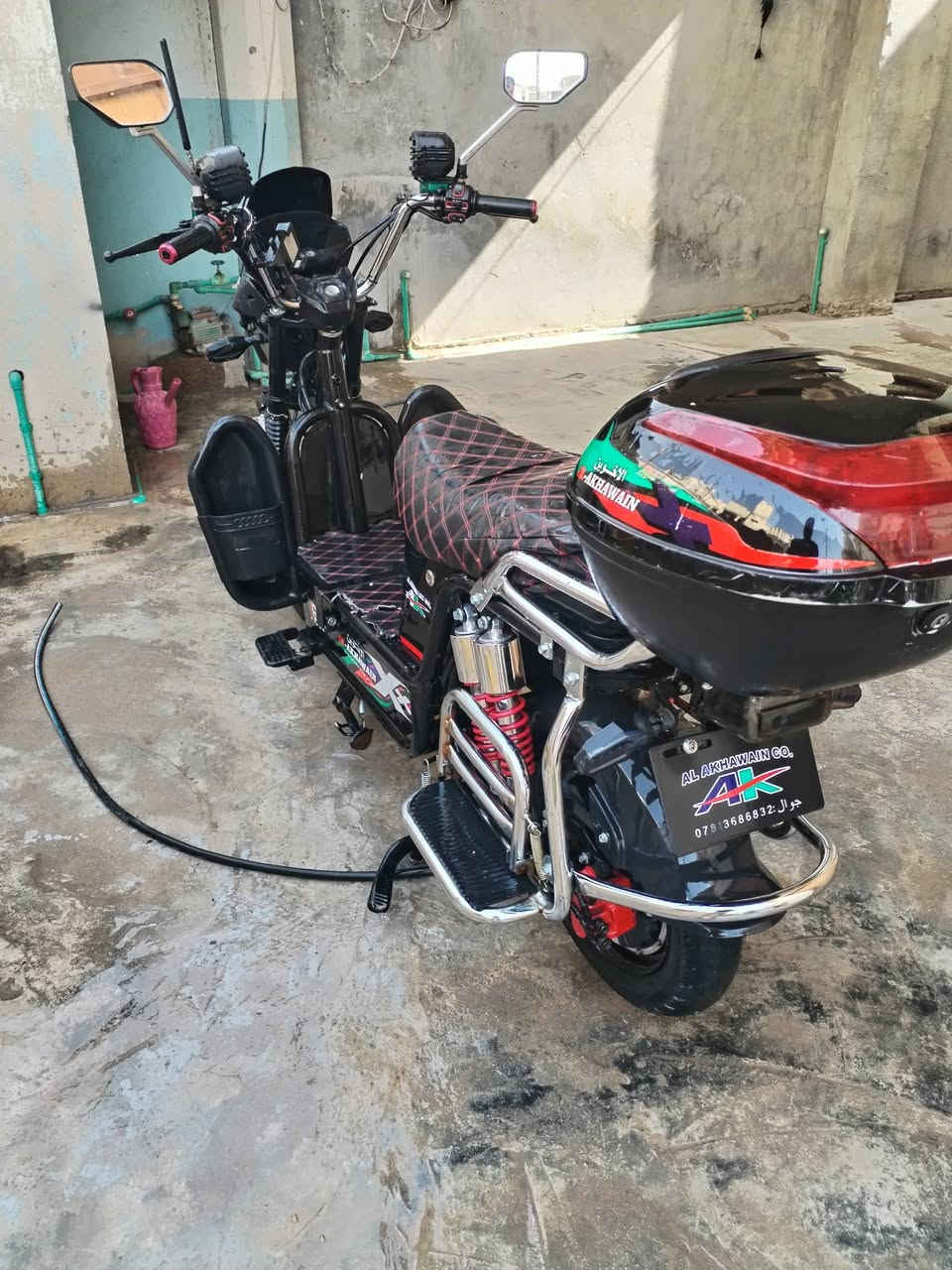 دراجة للبيع الخوين موديل 25بصمه6بطاريات بطاريات  جدد قبل شهر شادهن يقرن 11بصمة يدوي جهاز  سرقة كهرباىيات شقالة دراجة نضيفه سعر  600وبيهة مجال ***********
