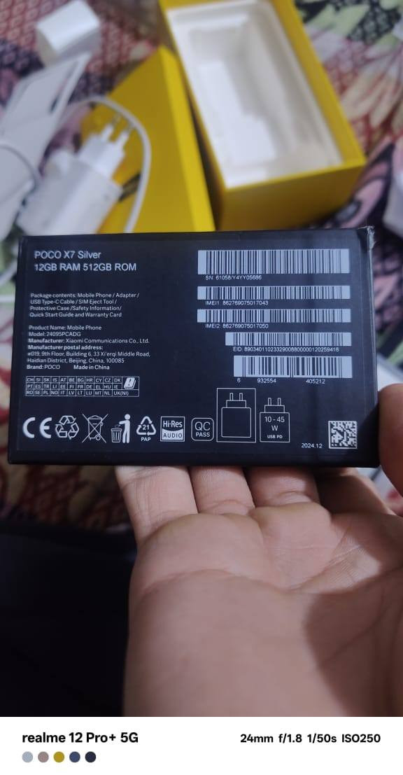 السلام عليكم للبيع موبايل بوكو
X7 5G
الذاكره 512
عشوايه 12+12-24
الحهاز اخذه ب 370 
قبل 17 يوم اريده ب 335 وبي محال حك الجيه
جماعت ال 300 مابيه رجأن لا تعب روحك

كربلا حي العامل منطقه السابعه مقابل تفاحه 
الرقم ***********
