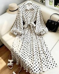 فساتين منقطة • خفيفة • ستايل عصري