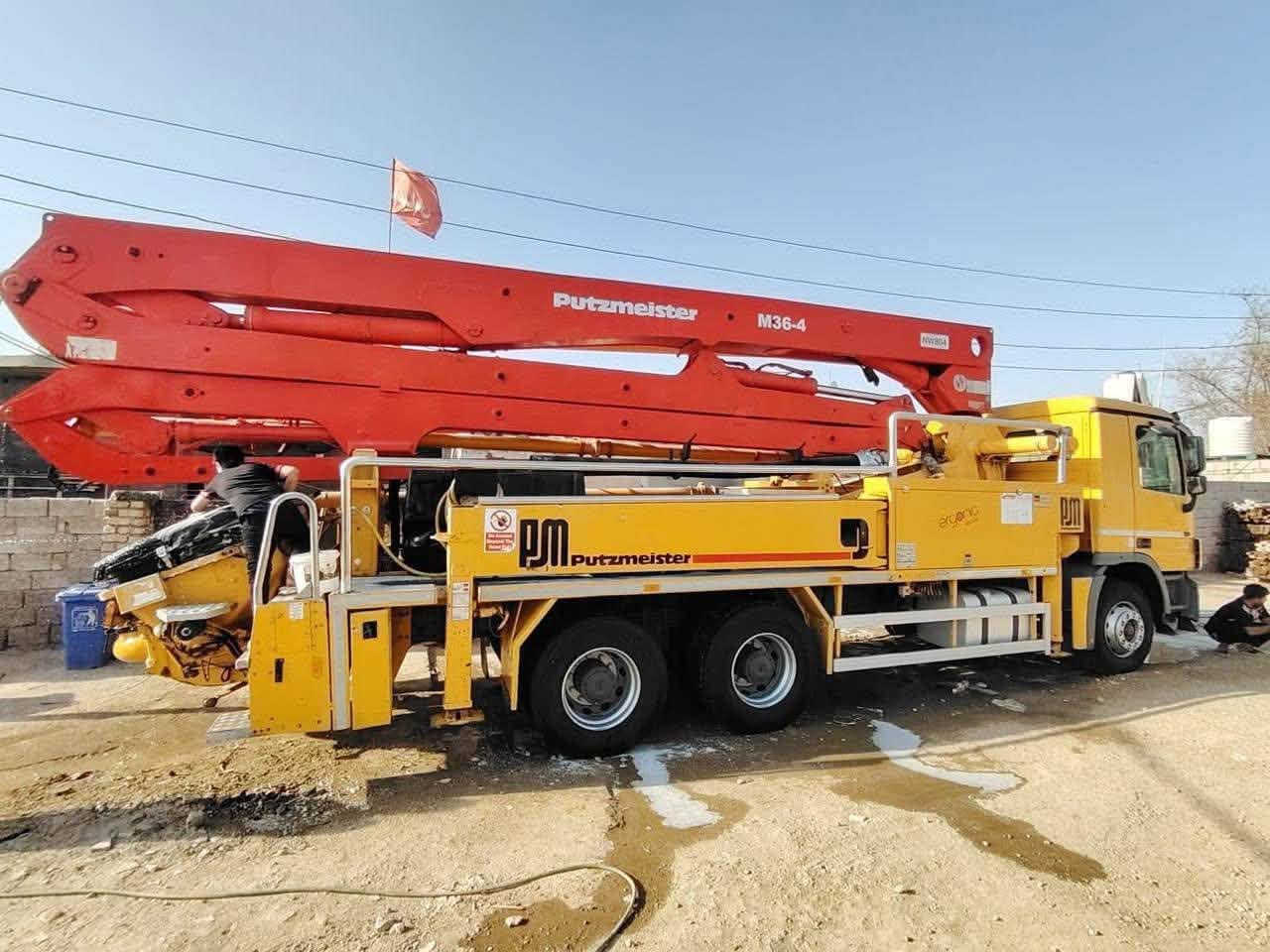 Mercedes-Benz Actros Putzmeister
بم  اكتروس 2007
بتس ماستر 
36 M 
الية جديده  وجاهزة وبدون اي نقص 
دافعه 190
ربل 230
المكان ميسان العمارة
رقم الهاتف  ***********
