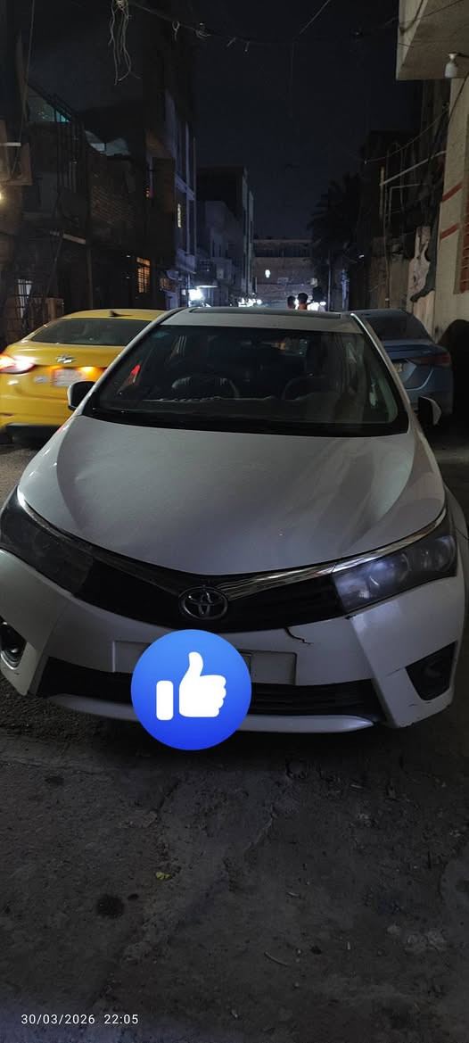 كورولا 2015 وارد خليجي GLi – فول مواصفات للبيع
سيارة نظيفة جداً ومعتنى بيها استخدام شخصي، جاهزة وما تحتاج أي صرف
 المواصفات
رقم بغداد 
محرك 2000 قوي واقتصادي
فتح وقفل ذكي
تشغيل بصمة (ستارت)
مرايات شفط كهرباء
مثبت سرعة
تكييف بارد جداً
داخلية نظيفة ومحافظة
محرك  بحالة ممتازة
 الشكل المرغوب 2015
 السعر: 130 ورقة قابل للتفاوض البسيط للجادين
 السيارة جاهزة للفحص بأي مكان 
 للتواصل:اتصال: *********** او واتساب
