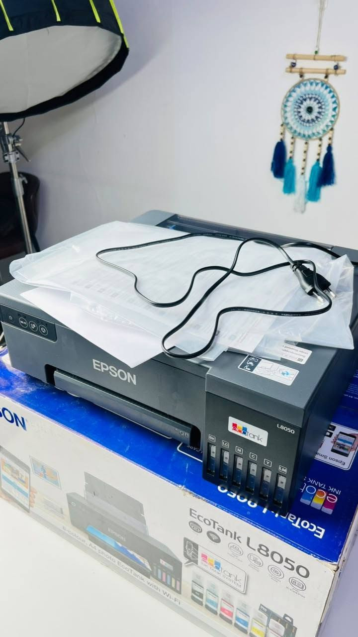 طابعة EPSON L8050 ايبسون 6 الوان اخت الجديد السعر جداً مناسب رقم الهاتف ***********
