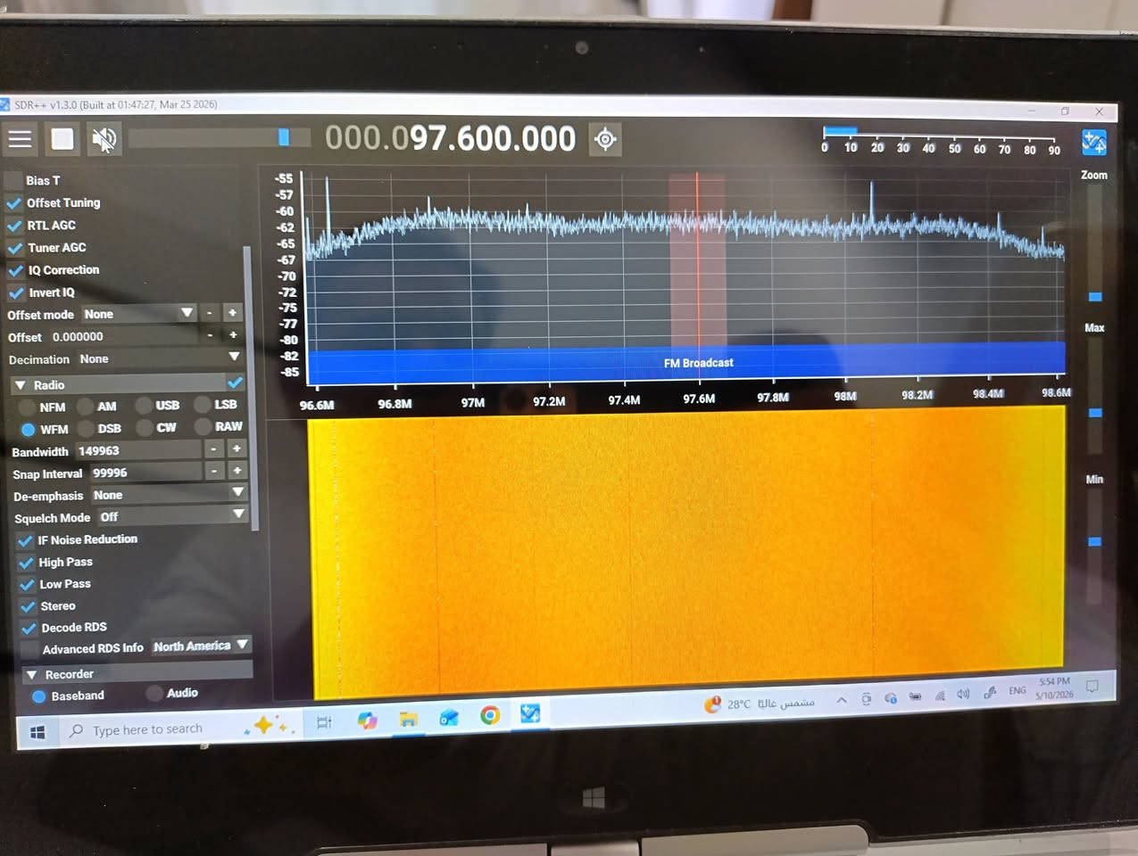 RTL SDR-V2 
 رسيفر اس دي ار جيل 2 
نطاق التردد 
22Mhz - 1100 Mhz  ( FC0013 ) 
HF 
VHF
UHF 
FM 
AM 
MW 
LW 
SW 
CB 
LSB 
NFM 
WFM 
السعر 100 الف قفل غير للتفاوض + اجور التوصيل بغداد 5 محافظات 6


**إذا كنت صاحب هذا الإعلان وتريد حذفه لأي سبب، رجاءا أرسل رسالة إلى الدعم الفني**