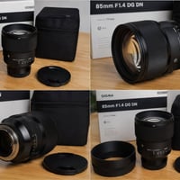 عدسة سيكما 85mm فتحة عدسة 1.4 الخاصة بسوني، مختصة بتصوير البورتريه وتع...