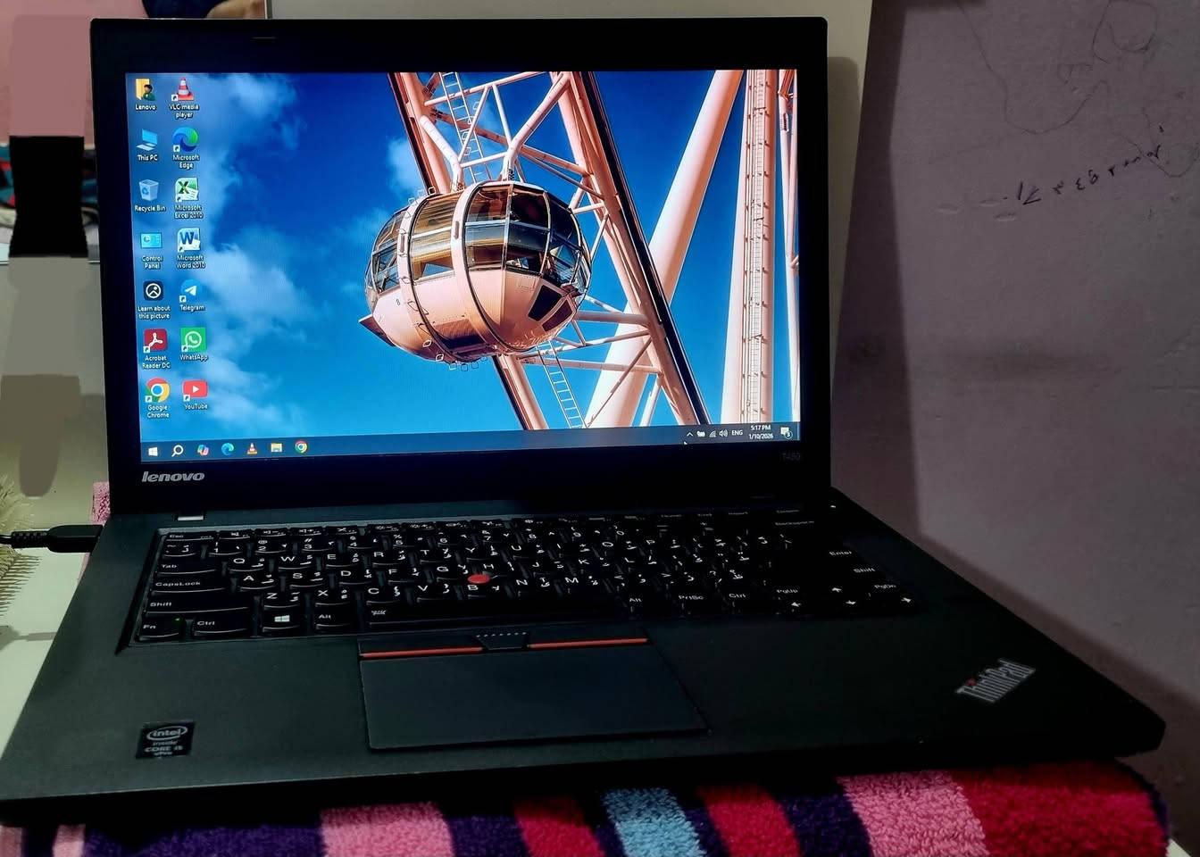 السلام عليكم ورحمة الله وبركاته
#للبيع لابتوب لينوفو T450

كوراي 5 جيل 5

الرام 8 

هارد 256 SSD.M2

كرت شاشه 4

حجم الشاشه 14

بطاريه 3 ساعات 

كيبورد ضوئي 

ويندوز 10 برو 

ضمان يومين من اي خلل 

ملحقات شاحنه اصليه 

جنطه ماوس و باد ماوس 
السعر 175 الف 

تواصل خاص او على الرقم 

***********
