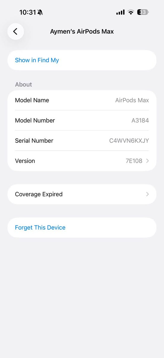 السلام عليكم اخوان
AirPods Max 2 (الاصلي)
الجيل الثاني شاحن تايب سي
السماعات نظيفة كلش وما بيها اي مشاكل ومثل ما تشوفون بالصور كلشي موضح 
السعر ٥٥٠ الف


**إذا كنت صاحب هذا الإعلان وتريد حذفه لأي سبب، رجاءا أرسل رسالة إلى الدعم الفني**
