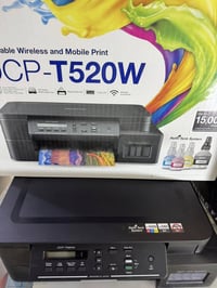 طابعة برذر T520 الطابعه جديده على الفحص والضمان  واي فاي تنربط على الج...