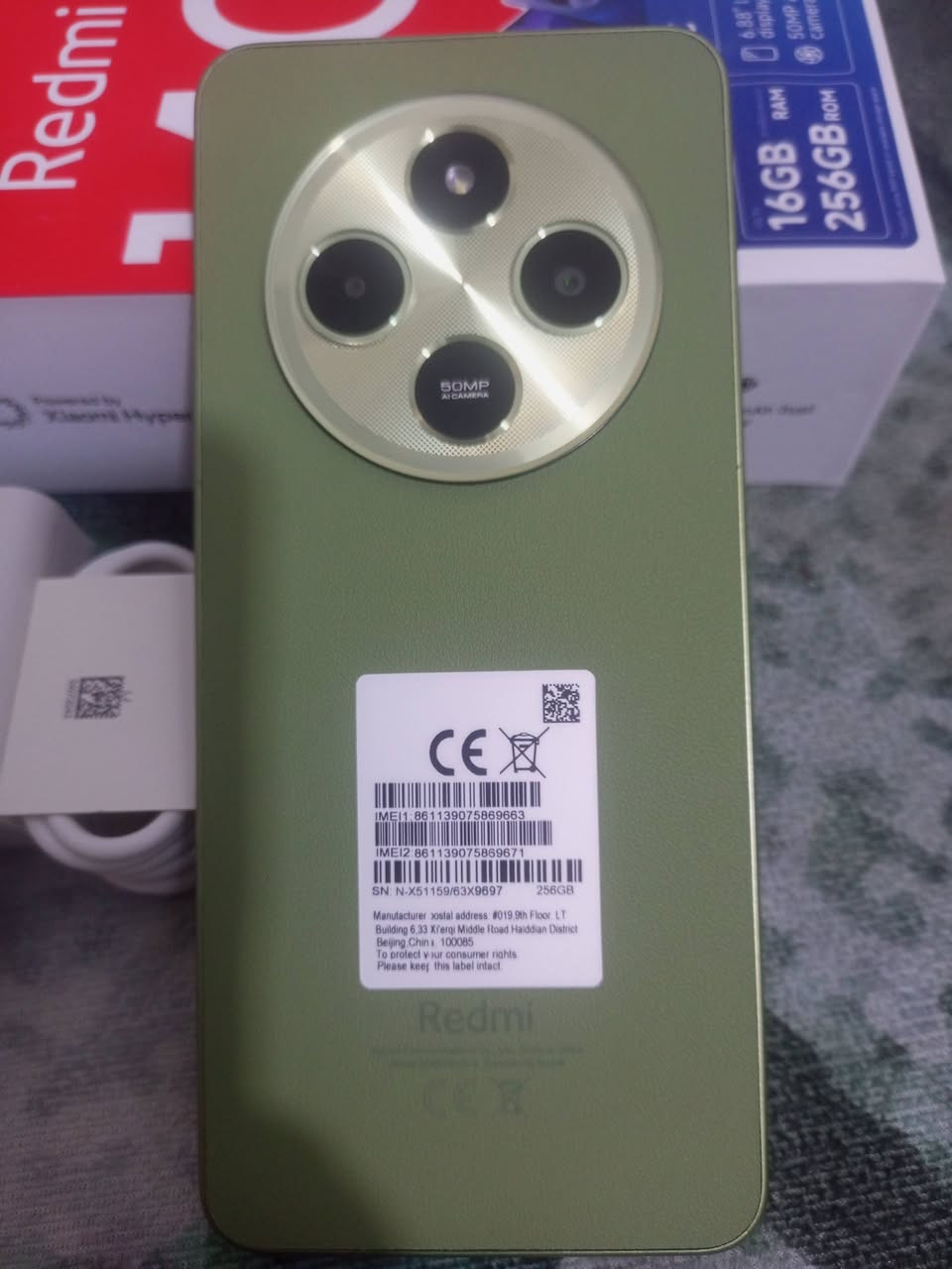 ‏عرض 🔥🔥 عرض شرط الفحص الاصلي
‏ريدمي 14c 
‏  بمعالج من هيليو G81 
‏وذاكره 256 برام 8 كيكا 
‏كاميرا 50  ميكا اماميه 13 ميكا 
‏نظام تشغيل 14 اندرويد 
‏بطاريه 5160  ملي امبير 
‏السعر 125جوه سعر الجمله  جهاز  جان  مخزون 
‏بغداد توجد خدمه توصيل لجميع المحافظات   فقط السعر 🔥135 لجميع المحافظات العراق  ***********
‏
