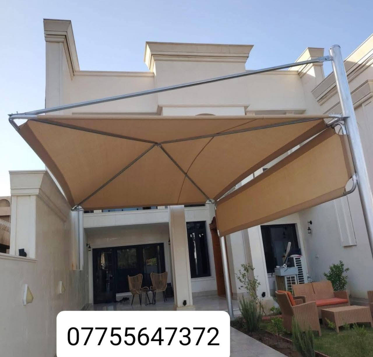 يعلن معمل الهندسي  الكيسبان الحديث  (سعر المتر25الف ) 

عن تخفيضات و عروض خاصه ولفتره محدوده ***********

مضلات هرميه ثابته حسب الطلب ومتعدده القياسات حسب رغبة الزبون اسعار تنافسيه 😜

( سعر المتر 45 ألف) 

(# ملاحظة.المساحة من 20 وأدنى قطعي وليس ع متر ) 

قماش نت استرالي الأصلي  المنشأ مصنع من شركات عالميه🌏

مصنوع من مادة البولي ايثيلين عالية الكثافه والجوده✨

يتحمل جميع التقلبات المناخيه أشعة الشمس🌡️☀️ و الأمطار 🌧️وتياراة الهواء العاليه🌪️

وضمان جادر 10 سنوات وصيانه واستبدال بضمان 5🕗 سنوات

وبجميع الاوان 🟢🔵⚪🔴🟠🟡

يتم التثبيت على ركائز بوري مغلون قطر 5او 6 انج ثقيل🏗️
والهيكل الداخلي بوري مغلون غير قابل لصدأ ضمان 15 سنه لل هيكل🕗

يوجد خصم كبير ا أصحاب المجمعات السكنيه والمدارس وأصحاب المساحات الكبيره

ونعمل في جميع محافظاة العراق وبأنسب الأسعار

للحجز والاستفسار التواصل مع الارقام التاليه وسيتم الرد مباشر***********واتساب📞
لا يوجد لدينه حساب آخر ولا فرع آخر
