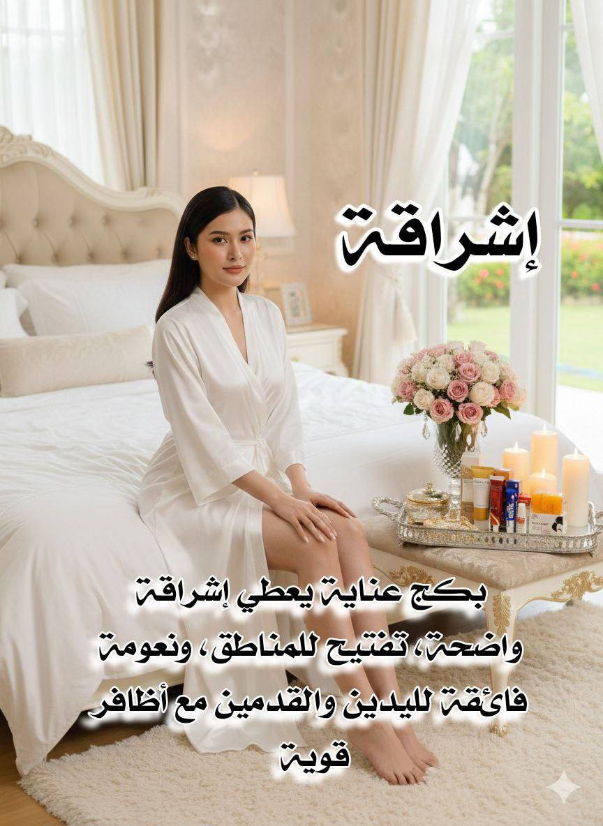 عرض لفتره محدوده والتوصيل مجاني
عرض عناية متكامل يجمع إشراقة البشرة، تفتيح المناطق، نعومة اليدين والقدمين، وتقوية الأظافر 💯💯
يتكون من 💯
1️⃣ غسول SKIN1004 Madagascar Centella Ampoule Foam
غسول لطيف ينظف البشرة بعمق بدون ما يسبب جفاف، يزيل الأوساخ وبقايا المكياج وينقّي المسامات، ويحتوي على السنتيلا اللي تهدئ البشرة وتقلل الحبوب والاحمرار. يخلي البشرة نظيفة، ناعمة ومهيأة لباقي العناية، ومناسب لكل أنواع البشرة حتى الحساسة 🌿

2️⃣ كريم JEY كرم جي الإيراني لليدين والقدمين
كريم غني يرطب بعمق ويعالج الجفاف والتشققات، يساعد على تنعيم اليدين والقدمين من أول استخدام، ومع الاستمرار يعطي مظهر صحي وملمس مخملي. مثالي للي تعاني من خشونة القدمين أو جفاف اليدين، ويخليهم ناعمين ومرتبين ✨

3️⃣ كريم كينتا Kenta
كريم فعّال يساعد على تفتيح المناطق الداكنة تدريجياً، يوحد لون البشرة ويرطبها بنفس الوقت، مناسب للاستخدام اليومي ويعطي نعومة وإشراقة واضحة مع الاستمرار 🤍

4️⃣ Mavala Stop للأظافر
منتج مخصص للعناية بالأظافر، يقلل من عادة قضم الأظافر ويساعد على تقويتها وحمايتها، يخلي الأظافر مرتبة وأقوى ويعطيها مظهر صحي وأنيق 💅

5️⃣ صابونة Kojie San
صابونة معروفة بتفتيح البشرة وتوحيد لونها، تساعد على تقليل التصبغات والبقع الداكنة، وتنطي إشراقة ونقاء مع الاستخدام المنتظم، وتناسب الجسم والمناطق اللي تحتاج تفتيح ✨


**إذا كنت صاحب هذا الإعلان وتريد حذفه لأي سبب، رجاءا أرسل رسالة إلى الدعم الفني**