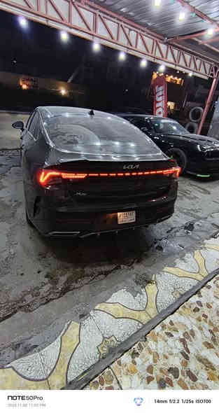 سلام عليكم كيا  k5 جيتي لاين 
الموديل 2024 
 المحرك 1600 تيربو 
بصمة وتشغيل عن بعد 
تدفئة مقاعد 
شاشة كبيرة 
معقد السائق كهرباء 
راداد مامي وجانبي 
لايت 3عدسة  لد 
بك لايت لد 
الممشى43.000 km 
 حادث خلفي جاملغ خلفي يمين وجنطة  
بجم كبس  ممفتوح بيه برغي السيارة رقم فحص منفيس باسمي 
دخول جديد  السيارة السعر  168 بيه مجال بسيط وسعرها جدا مناسب  ***********   متوفر نت 24  ساعة  مكاني بغداد حي الإعلام
