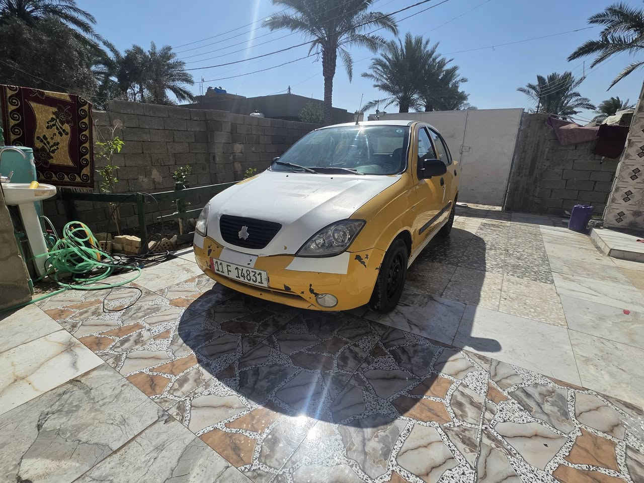 سلام وعليكم طيبه 2015
مكفوله السياره جديده مال جناي 
تبريد تخم تاير حداديه 
هيه غرمات مصفره سنويه جديده 
رقم بغداد الدولي 
العنوان بغداد.  ***********
